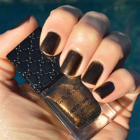 gucci black gold nail polish dupe